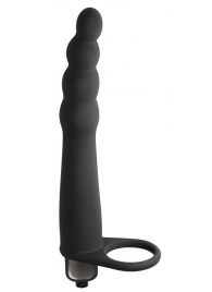 Черная вибронасадка для двойного проникновения Bramble - 16,5 см. - Lola Games - купить с доставкой в Санкт-Петербурге