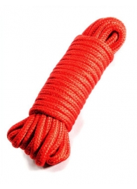 Красная верёвка для бондажа и декоративной вязки - 10 м. - Eroticon - купить с доставкой в Санкт-Петербурге