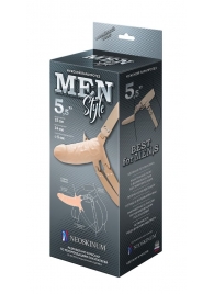 Телесный мужской парапротез MEN STYLE - 15 см. - LOVETOY (А-Полимер) - купить с доставкой в Санкт-Петербурге