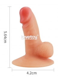 Телесный пенис-сувенир Universal Pecker Stand Holder - Lovetoy - купить с доставкой в Санкт-Петербурге