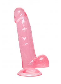 Розовый реалистичный фаллоимитатор Sundo - 20 см. - A-toys