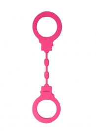 Розовые силиконовые наручники - Le Frivole - купить с доставкой в Санкт-Петербурге