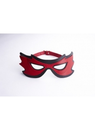 Красно-чёрная маска на глаза с разрезами - Sitabella - купить с доставкой в Санкт-Петербурге