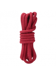 Красная хлопковая веревка для связывания - 3 м. - Lux Fetish - купить с доставкой в Санкт-Петербурге