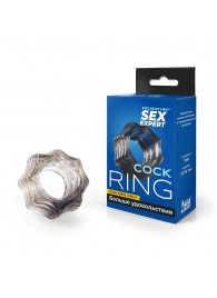 Дымчатое фигурное эрекционное кольцо - Sex Expert - в Санкт-Петербурге купить с доставкой