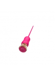 Розовый тонкий стимулятор Nipple Vibrator - 23 см. - I-MOON - купить с доставкой в Санкт-Петербурге