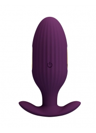 Фиолетовая анальная вибропробка с электростимуляцией Jefferson - 9,2 см. - Baile - купить с доставкой в Санкт-Петербурге