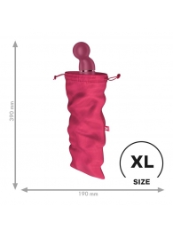 Розовый мешочек для хранения игрушек Treasure Bag XL - Satisfyer - купить с доставкой в Санкт-Петербурге