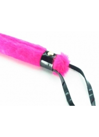 Нежная плеть с розовым мехом BDSM Light - 43 см. - БДСМ Арсенал - купить с доставкой в Санкт-Петербурге