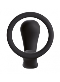 Чёрное эрекционное кольцо с анальной пробкой Bootie Ring - Fun Factory - в Санкт-Петербурге купить с доставкой
