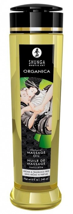Массажное масло без аромата Organica - 240 мл. - Shunga - купить с доставкой в Санкт-Петербурге