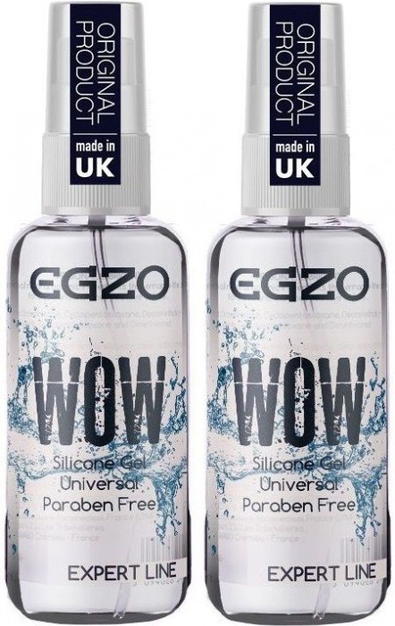 Набор универсальных смазок на силиконовой основе EGZO WOW Expert Line - 2 х 50 мл. - EGZO - купить с доставкой в Санкт-Петербурге