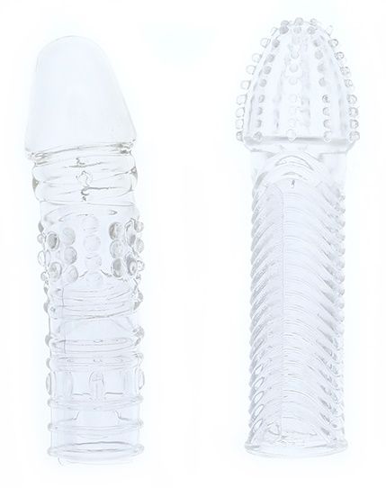 Комплект из 2 прозрачных насадок на пенис PENIS EXTENDER PACK - Dream Toys - в Санкт-Петербурге купить с доставкой