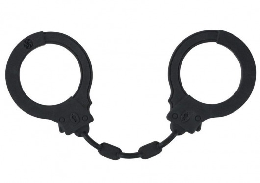 Черные силиконовые наручники Suppression - Lola Games - купить с доставкой в Санкт-Петербурге