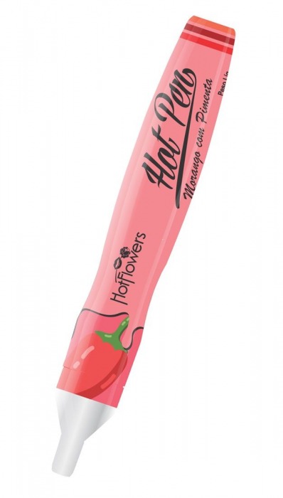 Ручка для рисования на теле Hot Pen со вкусом клубники и острого перца - HotFlowers - купить с доставкой в Санкт-Петербурге